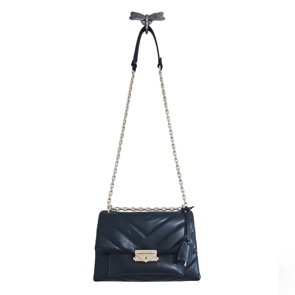MICHAEL KORS CECE MEDIUM QUILTED LEATHER CONVERTIBLE SHOULDER BAG